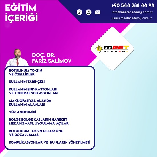 Diş Hekimliğinde Botulinum Botoks Kursu
