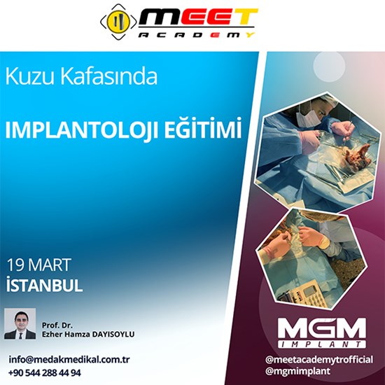 Kuzu Kafasında İmplantoloji Eğitimi