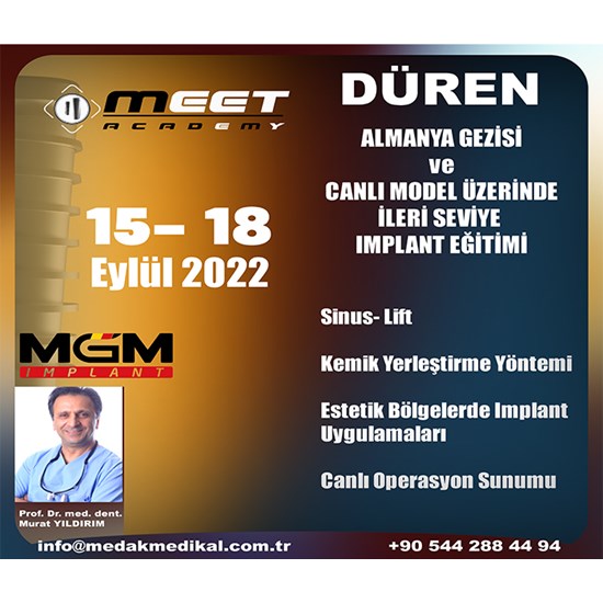Almanya Gezisi ve Canlı Model Üzerinde İleri Seviye İmplant Eğitimi